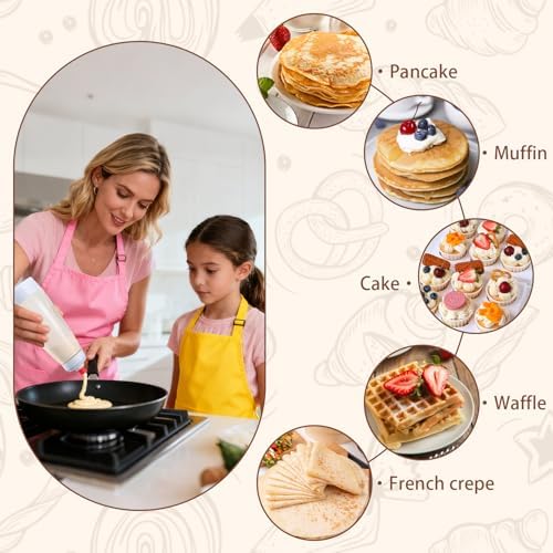 Pancake Batter Dispensers, 2 Packs, 1000ml