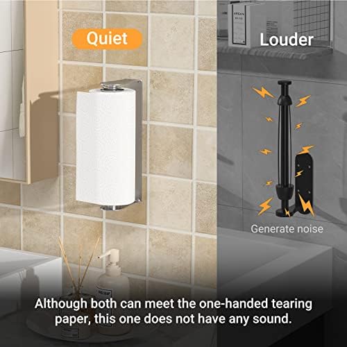 Under Cabinet Paper Towel Holder, One-Hand Tear