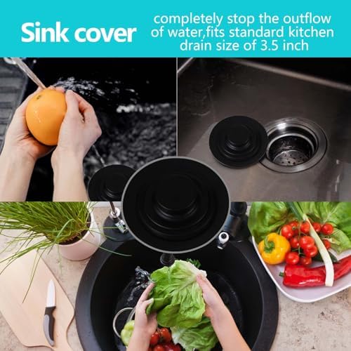 3 PCS Kitchen Sink Stopper Strainer,Anti-Clogging Stainless Steel Sink