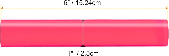 HARFINGTON Acrylic Clay Roller 6 Inch x 1 Inch Solid Non-Stick Plastic Round - Image 2