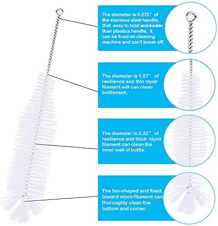 Bottle Brush - Ideal for Cleaning Narrow Neck Swing Top Glass