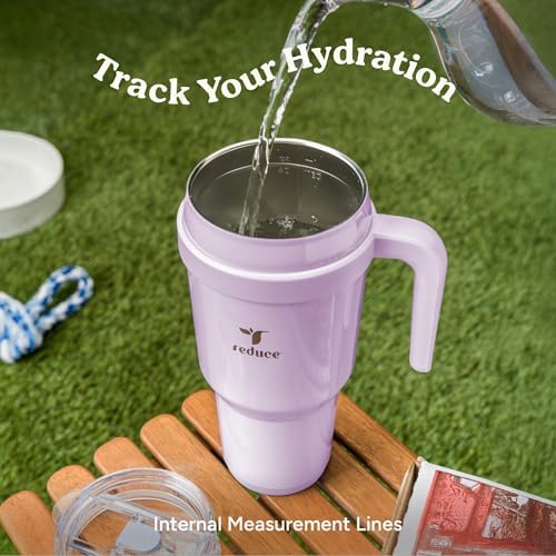 REDUCE 40 oz Stainless Steel Tumbler with Handle - Insulated Travel