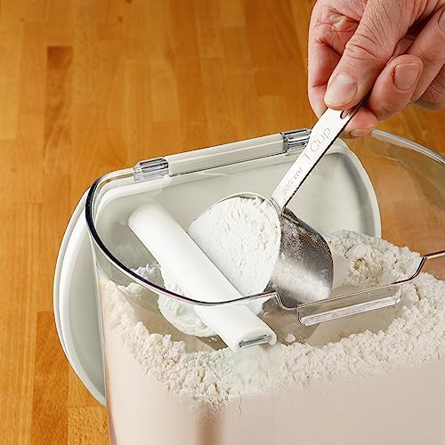 Progressive ProKeeper Baker's Storage Canister Set, White, 6-Piece