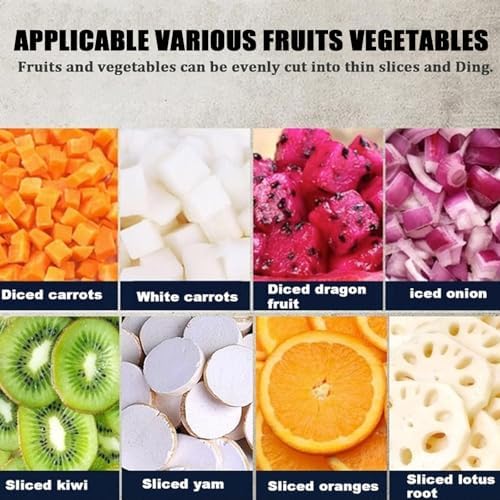 Electric Vegetable Dicer, 5-in-1, 4 Blades