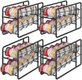 MOOACE 4 Pack Can Organizer for Pantry, Stackable Soda Can Dispenser Rack