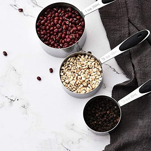 Measuring Cup and Magnetic Measuring Spoons Set, 5 Stainless Steel