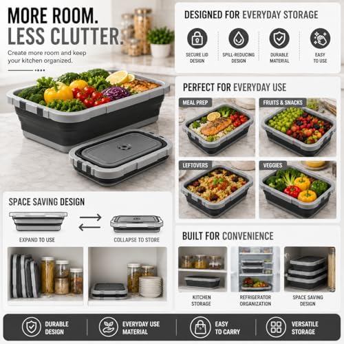 Pamper Paws 2-Pack XL BBQ Prep Tub - 3-in-1 Collapsible Food Prep Tub
