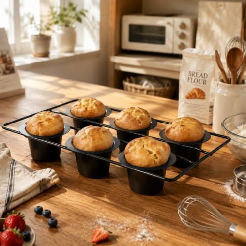 2 Pack 12 Cup Popover Pans, Non-stick Muffin Cupcake Pan