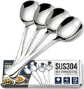 4-Piece Serving Spoons, 18/8 stainless steel Spoon, Large Buffet