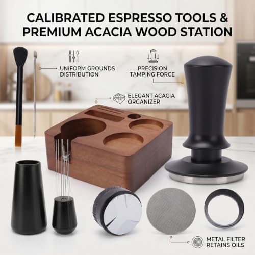 Coffee Accessories Kit 58mm Stainless Steel Coffee Tamper Set