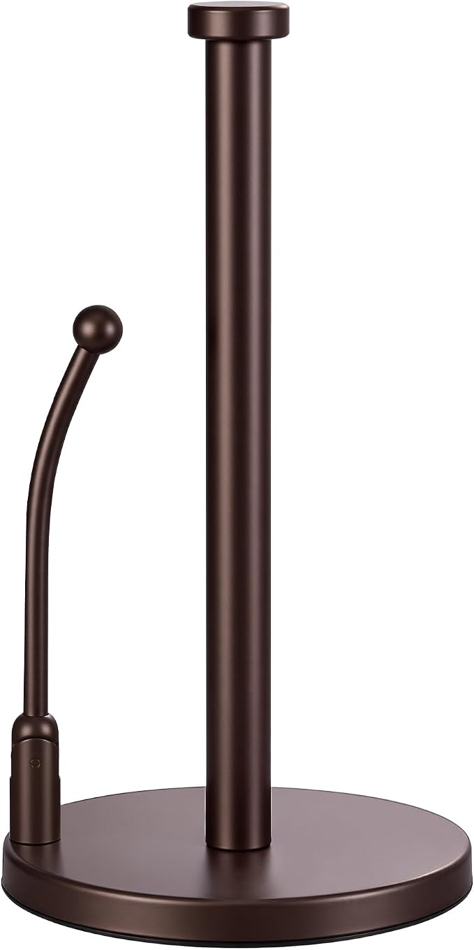 SMARTAKE Paper Towel Holder, Paper Towel Dispenser Standing Weighted Base Non by SMARTAKE