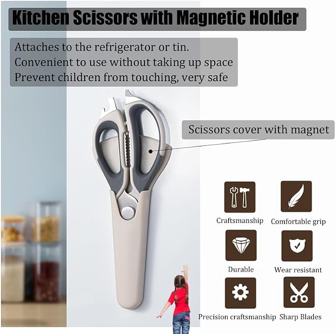 2 Pcs Heavy Duty Kitchen Shears - Image 8
