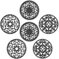 SMARTAKE 6 Set Silicone Trivet Mats for Hot Dishes Pots and Pans