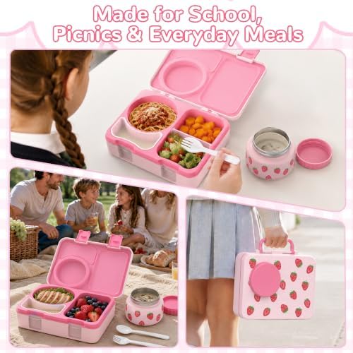 Kids Insulated Lunch Box with 8OZ Thermo Food Jar