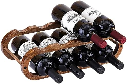 Navtcow Wine Rack and Water Bottle Organizer 2 in 1 for Cabinet and