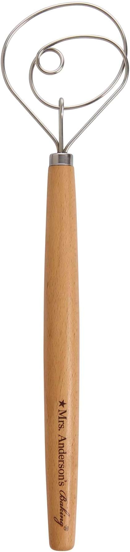 Mrs. Anderson's Baking Dough Whisk 18/8 Stainless Steel Blade by MrsAndersonsBaking