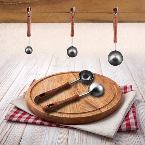 Flylin 3 Pcs Measuring Spoon Set, Stainless Steel Spoons 4ml 8ml 25ml
