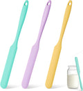 3 Pcs Silicone Jar Spatula Set, Sourdough Spurtle, Jar Scraper, Long Handle by Unknown