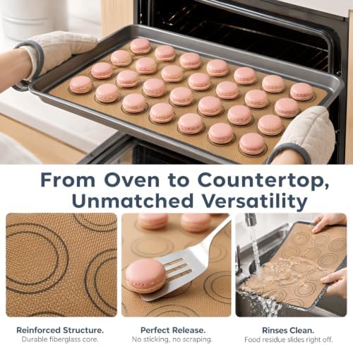 ACNTENY Silicone Baking Mat, Nonstick Oven Liner, 29.5 x 42 cm