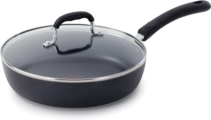 T-Fal Experience Non Stick Fry Pan w/Lid 10 Inch, Oven Broiler Safe 400F by T-falbrand