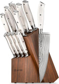 Yatoshi 12 Piece White Knife Block Set by YatoshiKnives