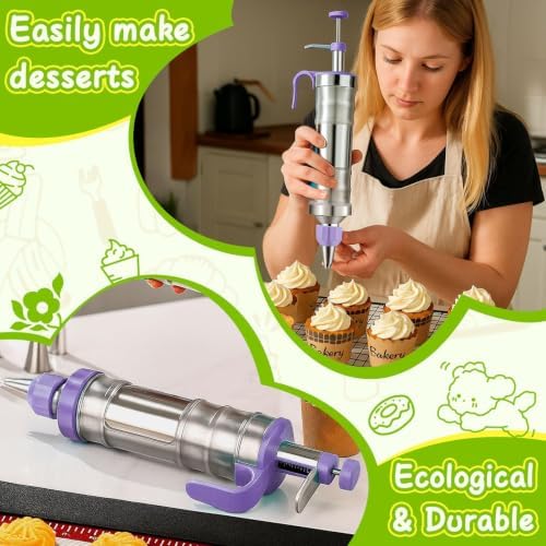 Novano Stainless Steel Dessert Decorating Syringe Set