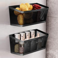 2Pcs Magnetic Spice Rack for Refrigerator, Black