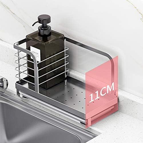 Kitchen Dish Soap and Brush Holder, SUS 304 Stainless Steel