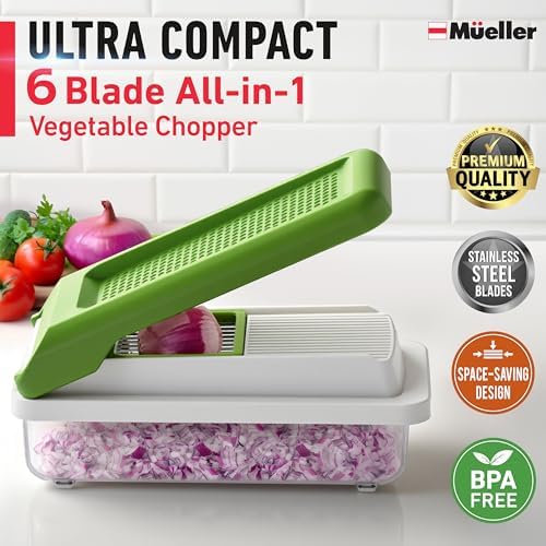 Mueller Vegetable Chopper Mandoline Slicer with Container