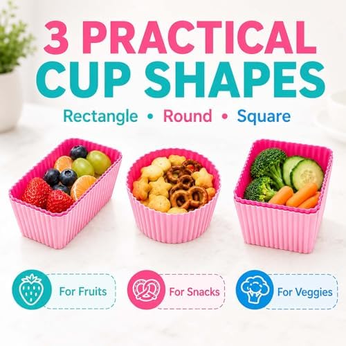 66 Pcs Bento Box Accessories Set with 1 oz Mini Condiment Squeeze