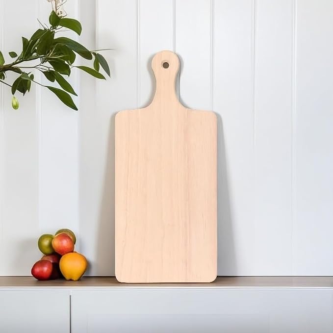 LZMS 4 Packs 18" x 8" Wood Serving Boards Set | Unfinished Wood Crafts - Image 7