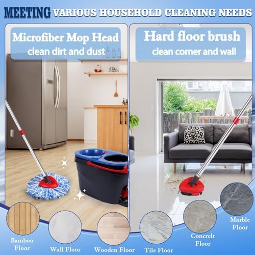 4-Pack Spin Mop Replacement Heads for Ocedar RinseClean 2-Tank System