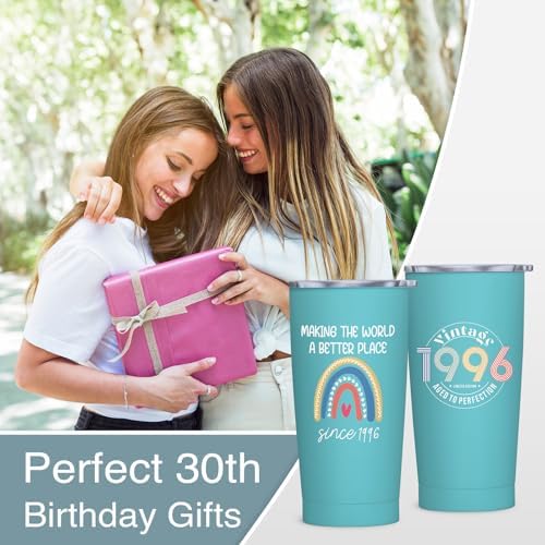 30th Birthday Gifts for Women, 1996 Birthday Tumbler 20oz
