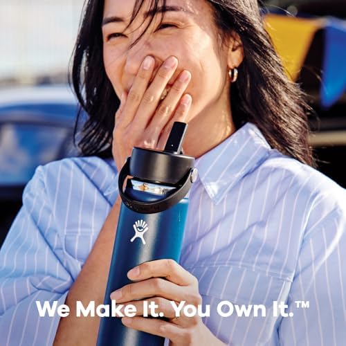 Hydro Flask Water Bottle - Insulated Stainless Steel - Wide Straw Lid