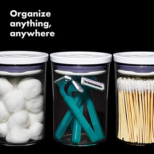 OXO Good Grips Mini Round POP Canisters - 3 Piece Set, 0.6 Qt