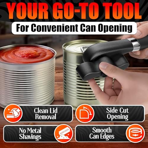 Can Opener Smooth Edge Side Cut - Stainless Steel Manual Can Opener