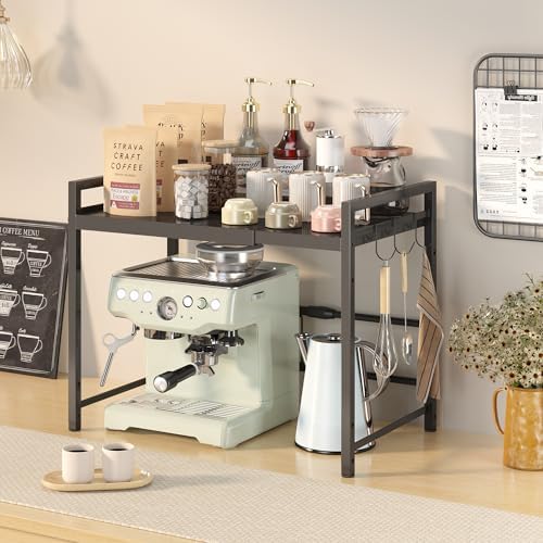 DOLALIKE Microwave Oven Rack, Expandable Carbon Steel
