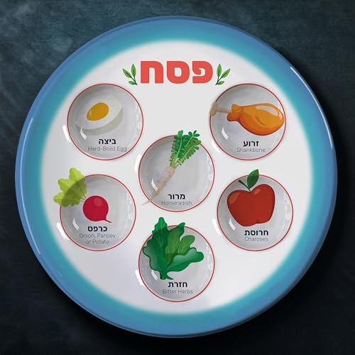 The Kosher Cook Disposable Passover Seder Plate - 12-Pack - 10 Inch