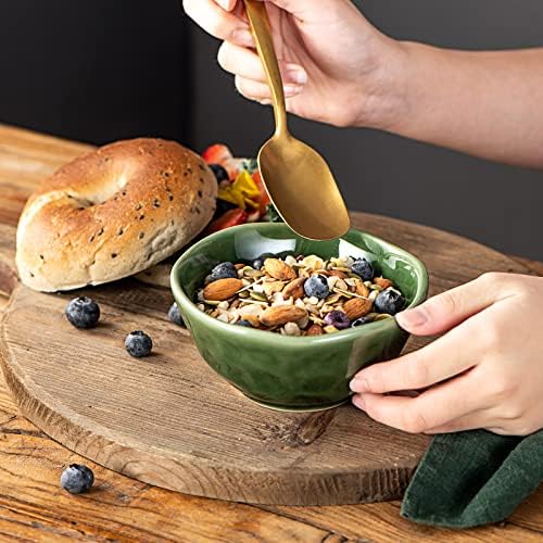 vicrays Ceramic Small Dessert Bowls Set - 10 oz, Set of 6, Microwave