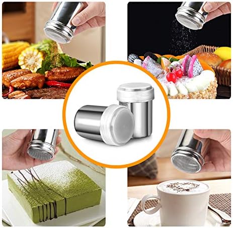 Accmor 6oz Powdered Sugar Shaker, 2 Pack