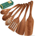 AIUHI 6-Piece Wooden Cooking Utensil Set