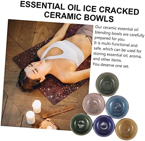 Wakauto Ceramic Essential Oil Blending Bowl Set 6 Piece Thai Style