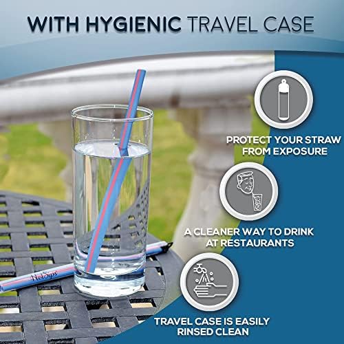 Reusable Drinking Straw + Case – Medium 8 in – Made in USA