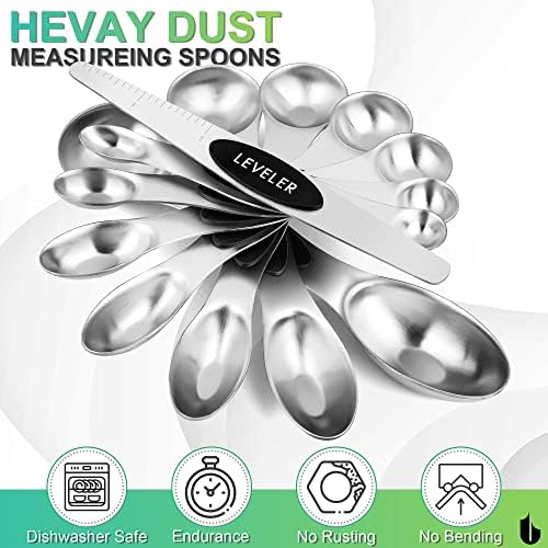 Urbanstrive 8 Pcs Upgraded Magnetic Measuring Spoons Set Stainless