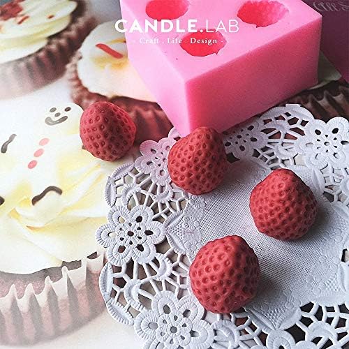 3Pcs/Set 3D Mini Strawberry, Raspberry & Blueberry Silicone Fondant