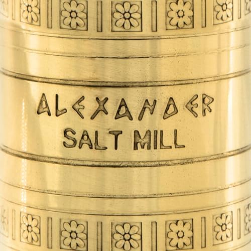 Alexander Home Original Greek Salt Mill, 8-Inch Brass