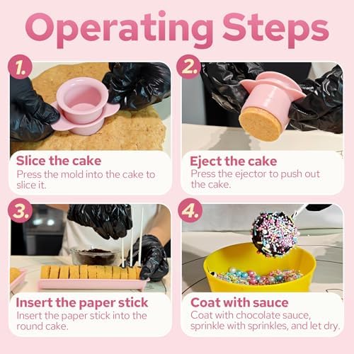 305Pcs Cake Pop Mold Kit with Sticks and Wrappers