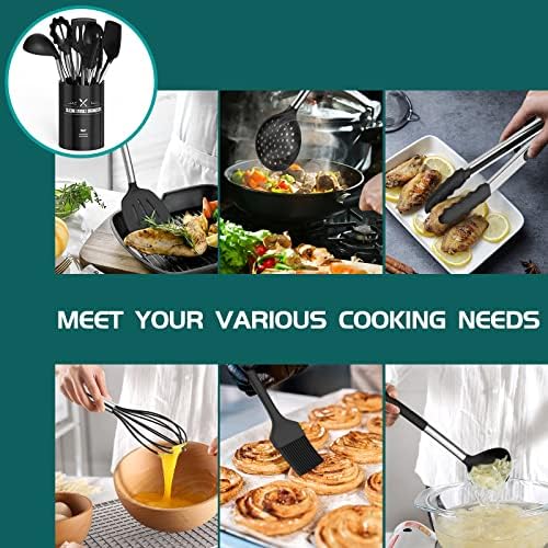 Umite Chef 15pcs Silicone Cooking Utensils Set