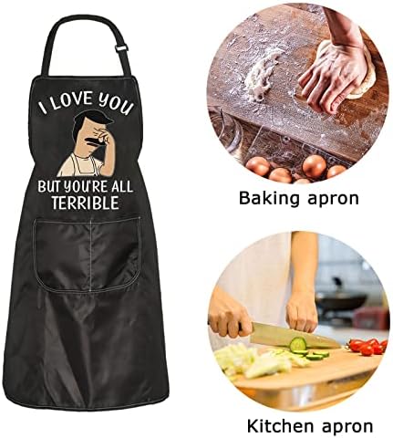 ZJXHPO TV Show Merchandise Cartoon Fans Apron Gift I Love You But
