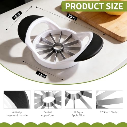 BINGBING- Apple Cutter, 4.72 Inch Apple Corer - Apple Slicer Tool
